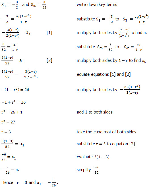 Geometric Progression Question 4 With Fully Worked Solution